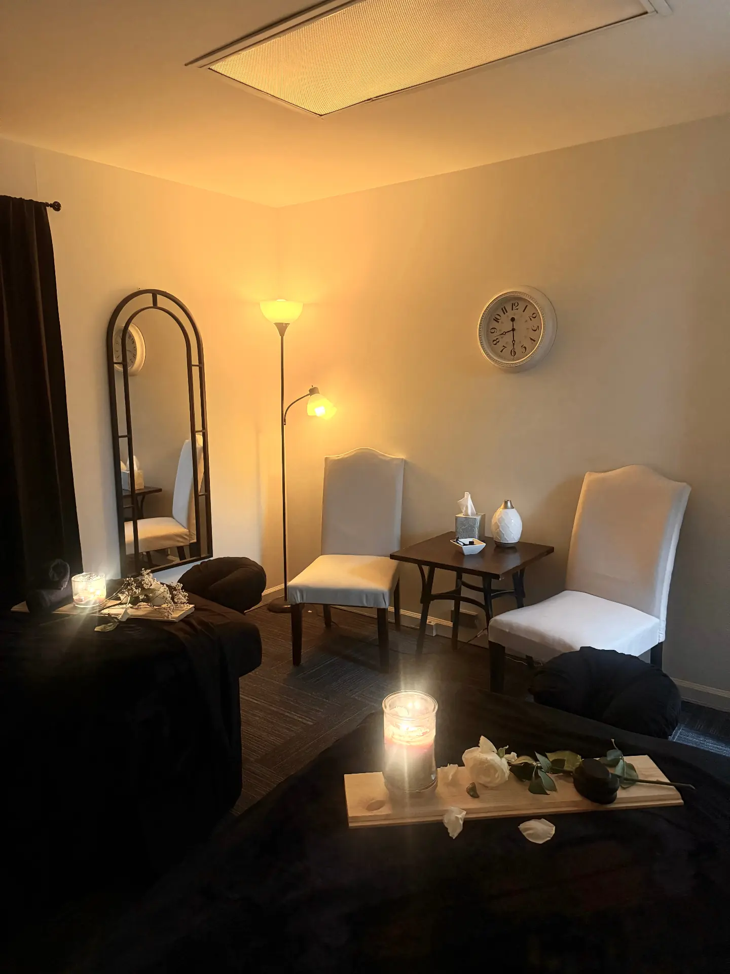 Couples massage room with two treatment tables at Balance Bodyworks & Wellness in Homewood, AL